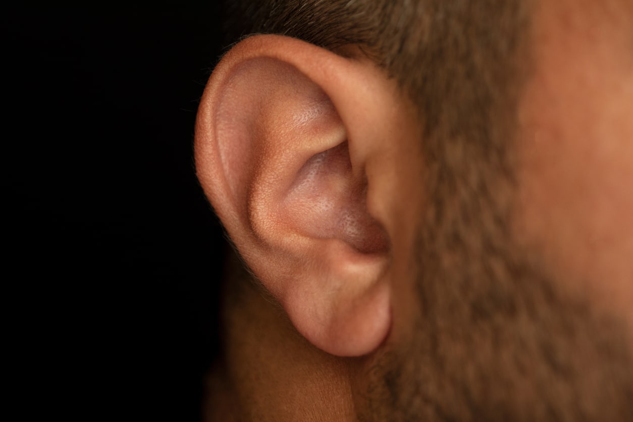 Close up of ear